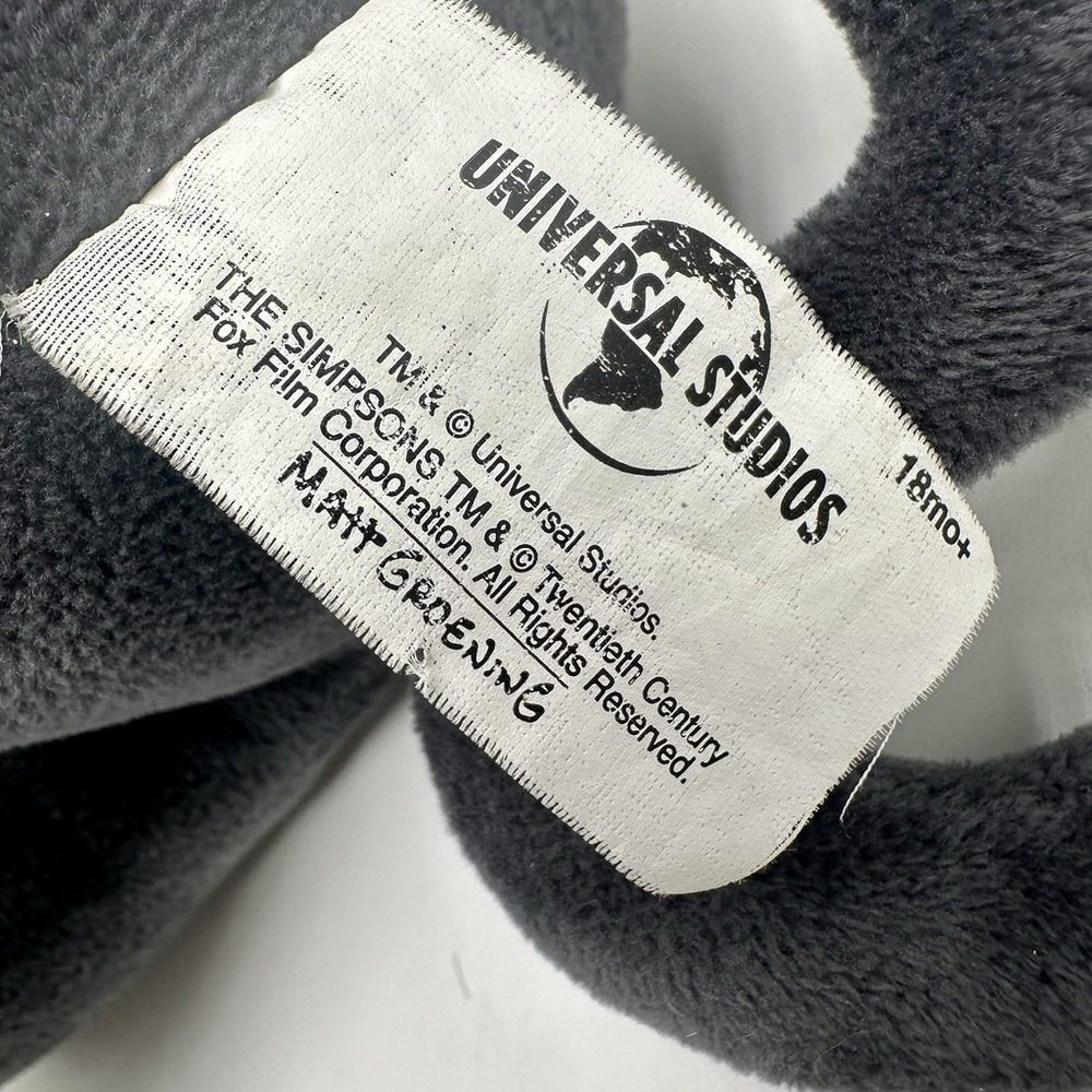 The Simpsons Snowball II Cat Plush 14” Stuffed Animal Gray Universal Studios - Picture 6 of 7